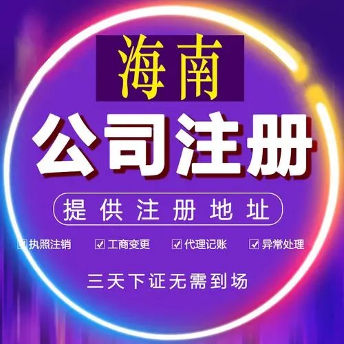 海南洋浦代理記賬 海南注冊公司流程